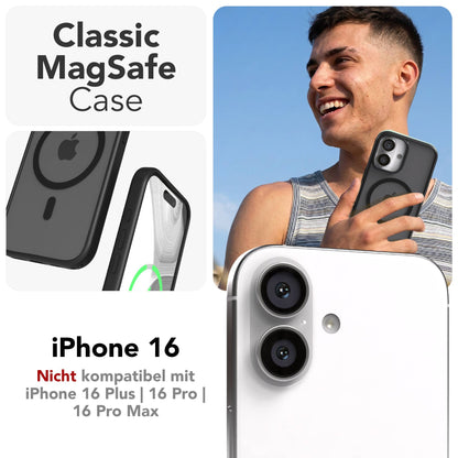 Apple iPhone 16 Bumper Hülle mit MagSafe Funktion und Kameraschutz 