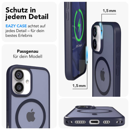 Apple iPhone 16 Bumper Hülle mit MagSafe Funktion und Kameraschutz 