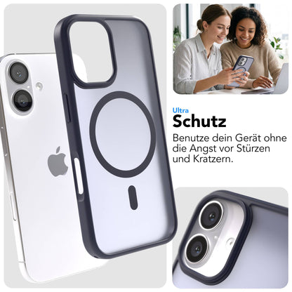 Apple iPhone 16 Bumper Hülle mit MagSafe Funktion und Kameraschutz 