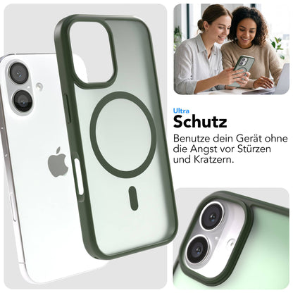 Apple iPhone 16 Bumper Hülle mit MagSafe Funktion und Kameraschutz 