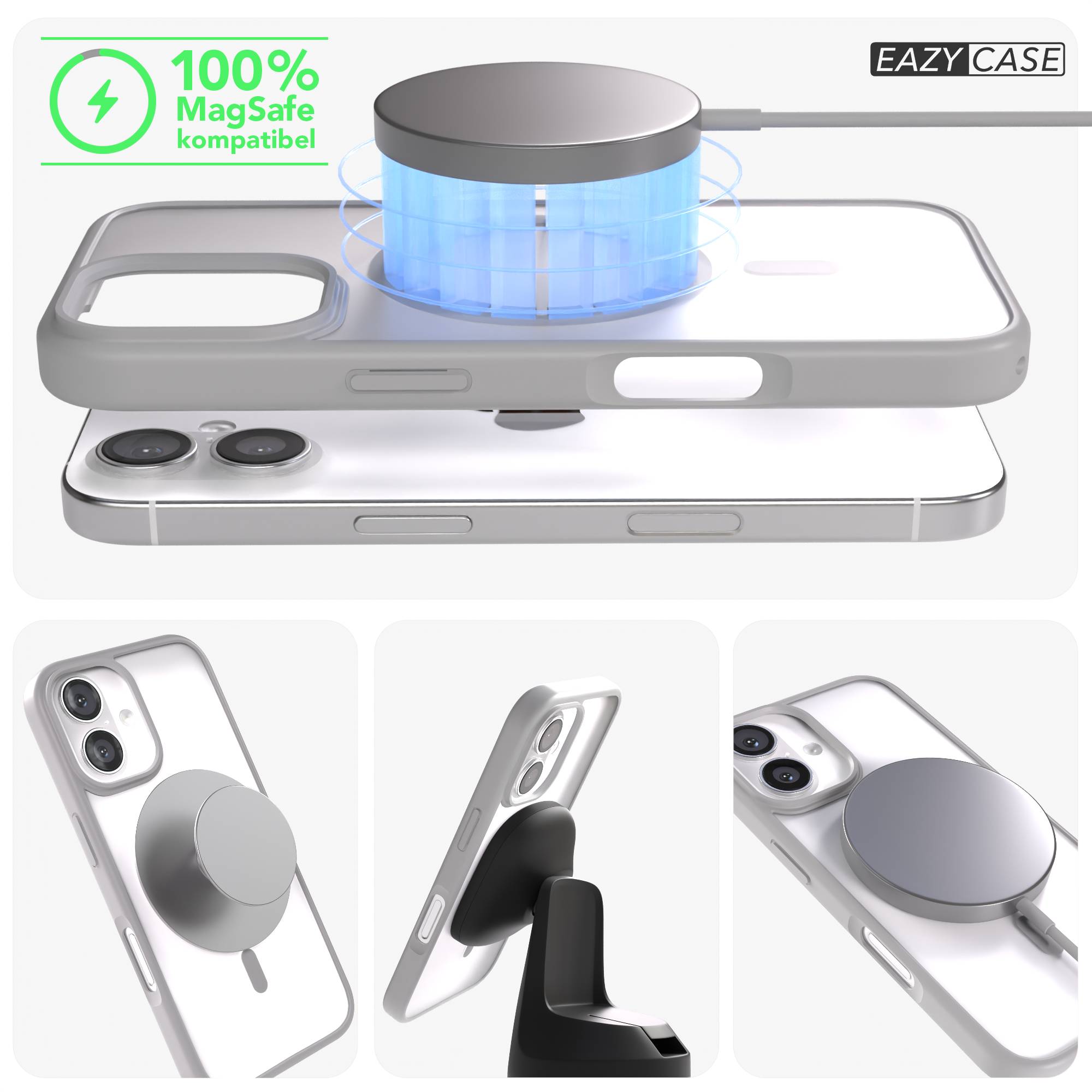 Apple iPhone 16 Bumper Hülle mit MagSafe Funktion und Kameraschutz 