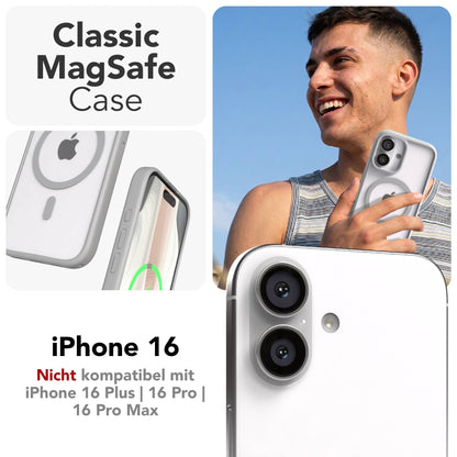Apple iPhone 16 Bumper Hülle mit MagSafe Funktion und Kameraschutz 