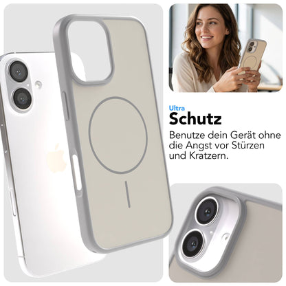Apple iPhone 16 Bumper Hülle mit MagSafe minimal Design 