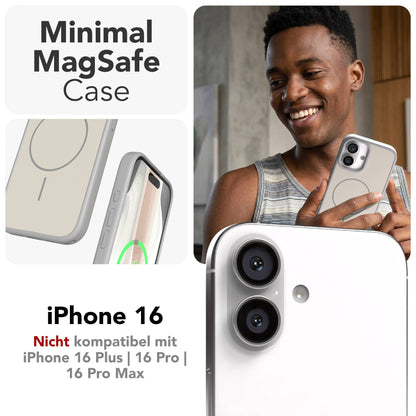 Apple iPhone 16 Bumper Hülle mit MagSafe minimal Design 