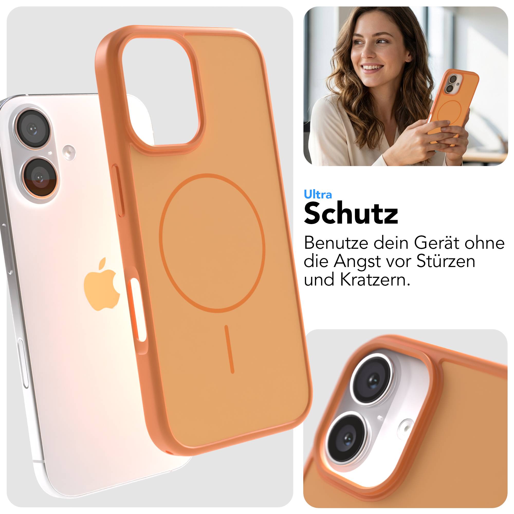 Apple iPhone 16 Bumper Hülle mit MagSafe minimal Design 