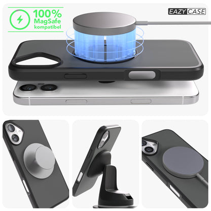 iPhone 16 Plus Bumper Hülle mit drehbarem Ring und MagSafe Funktion 