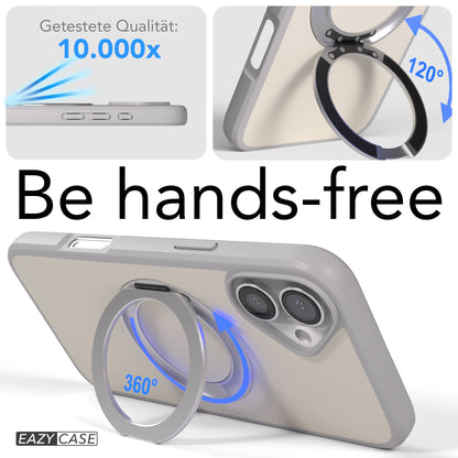 iPhone 16 Plus Bumper Hülle mit drehbarem Ring und MagSafe Funktion 