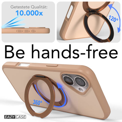 iPhone 16 Plus Bumper Hülle mit drehbarem Ring und MagSafe Funktion 