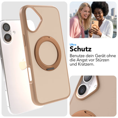 iPhone 16 Plus Bumper Hülle mit drehbarem Ring und MagSafe Funktion 