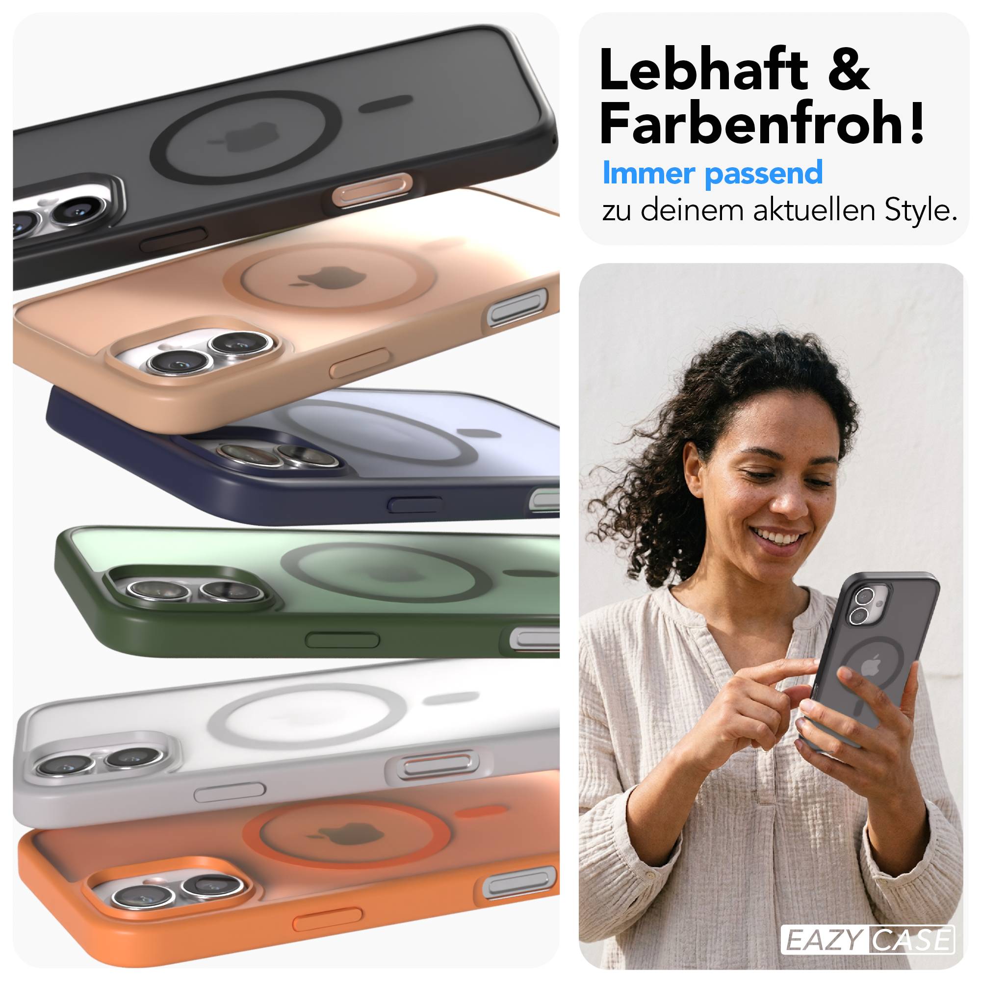 iPhone 16 Plus Outdoor Bumper Hülle mit MagSafe Magnetring 