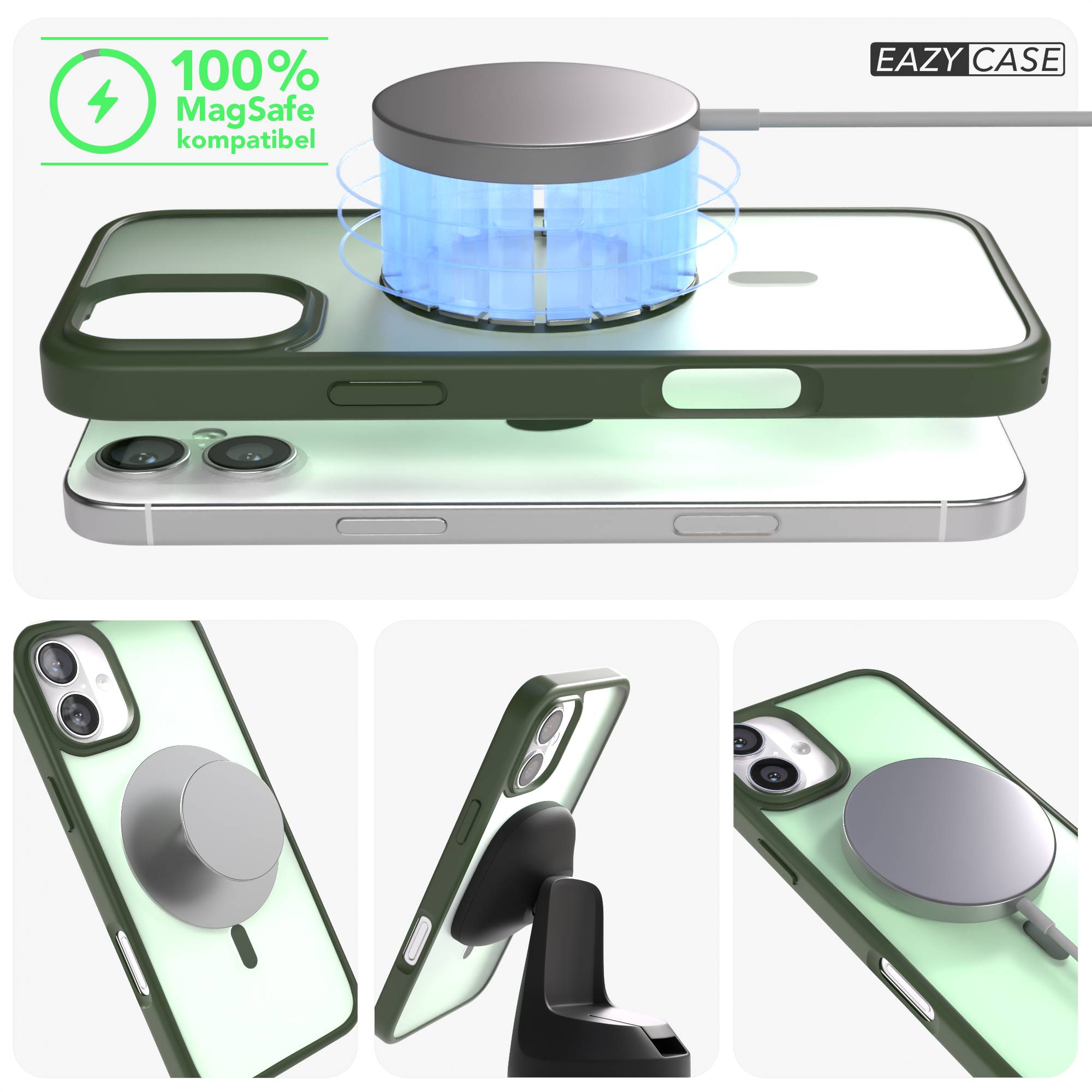 iPhone 16 Plus Outdoor Bumper Hülle mit MagSafe Magnetring 