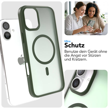 iPhone 16 Plus Outdoor Bumper Hülle mit MagSafe Magnetring 