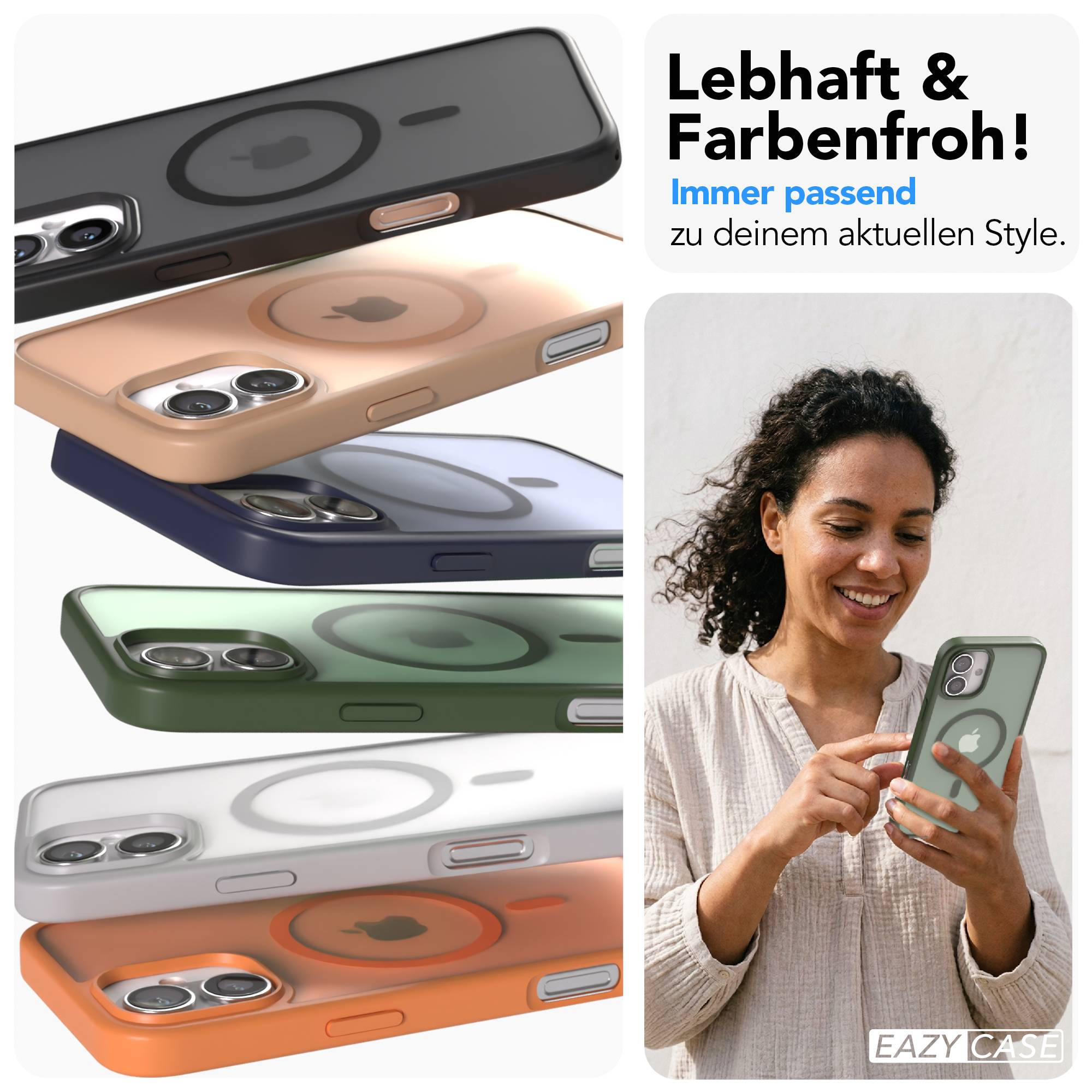 iPhone 16 Plus Outdoor Bumper Hülle mit MagSafe Magnetring 