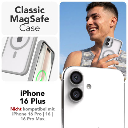 iPhone 16 Plus Outdoor Bumper Hülle mit MagSafe Magnetring 