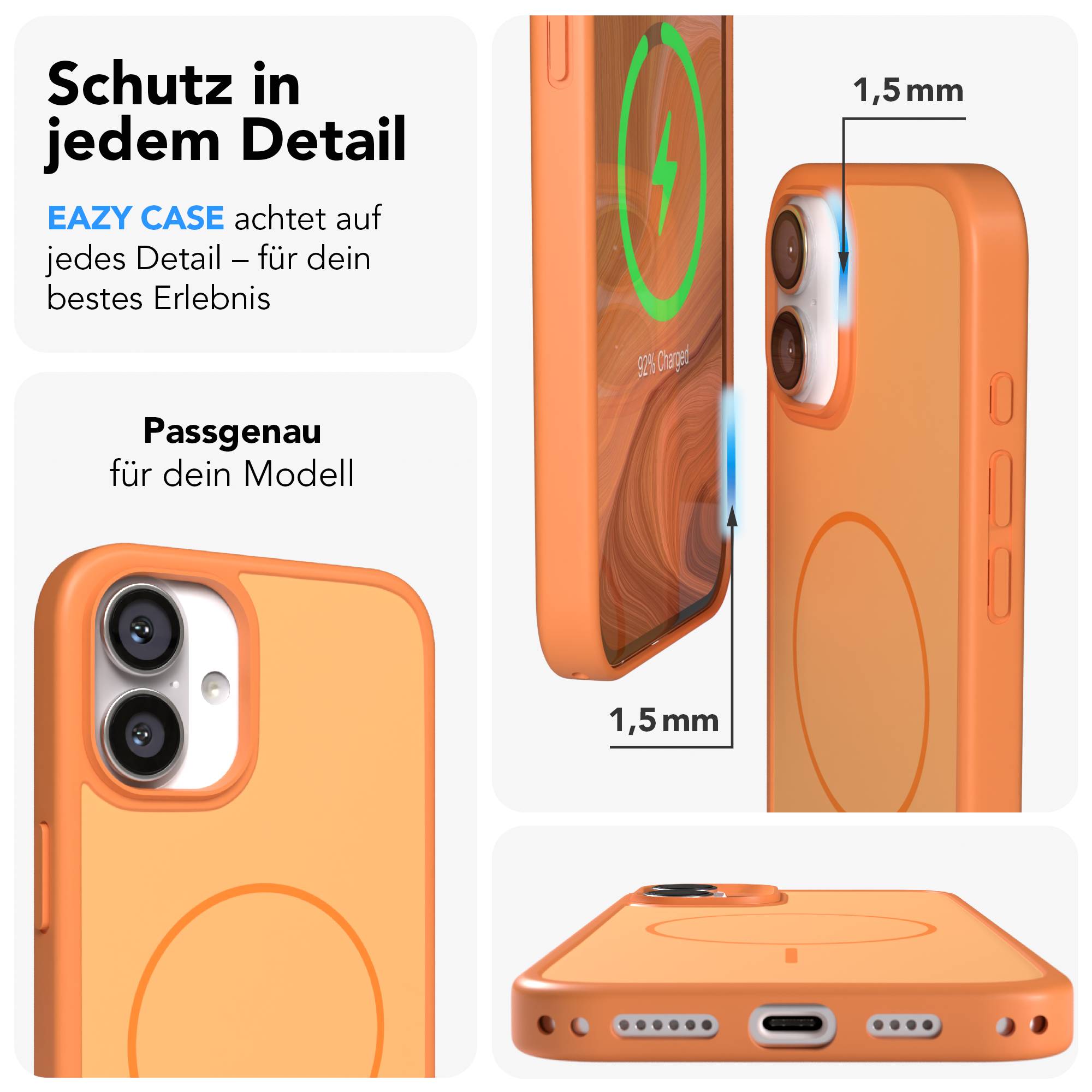 iPhone 16 Plus Bumper Hülle mit MagSafe Funktion von EAZY CASE 