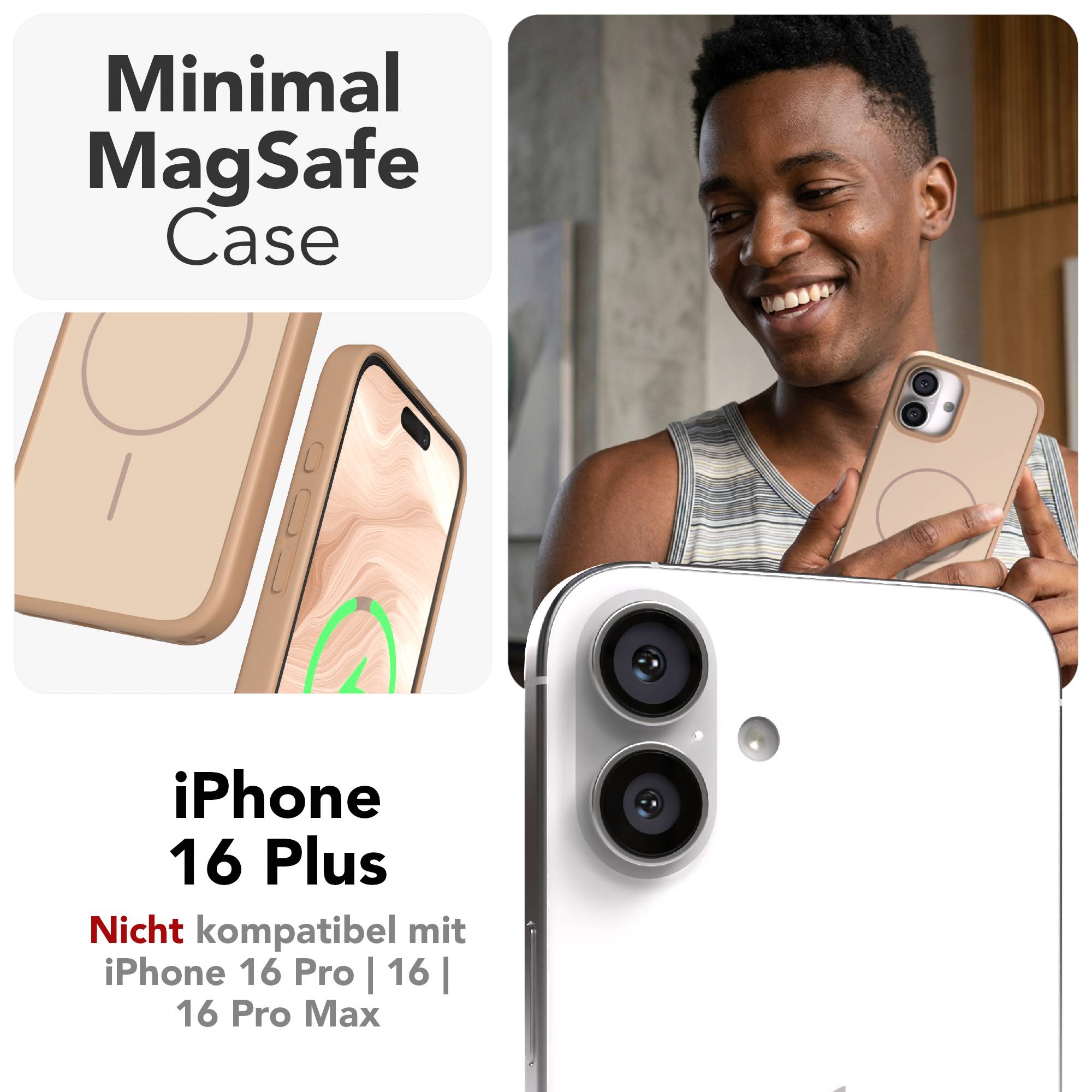 iPhone 16 Plus Bumper Hülle mit MagSafe Funktion von EAZY CASE 