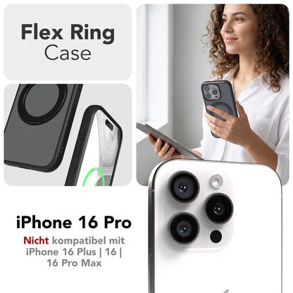 iPhone 16 Pro Bumper Hülle mit drehbarem Ring und MagSafe Funktion 