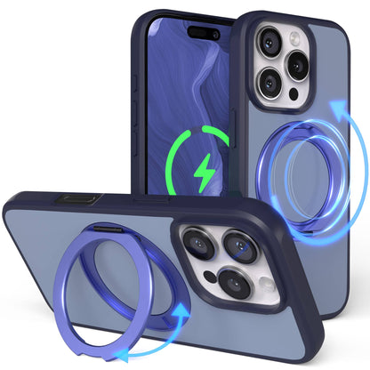 iPhone 16 Pro Bumper Hülle mit drehbarem Ring und MagSafe Funktion 