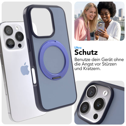 iPhone 16 Pro Bumper Hülle mit drehbarem Ring und MagSafe Funktion 
