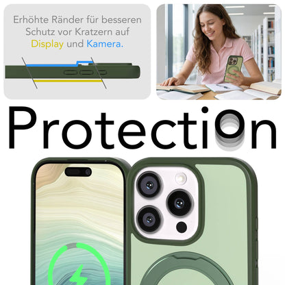 iPhone 16 Pro Bumper Hülle mit drehbarem Ring und MagSafe Funktion 