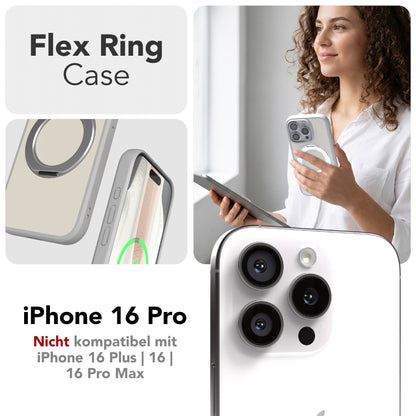 iPhone 16 Pro Bumper Hülle mit drehbarem Ring und MagSafe Funktion 