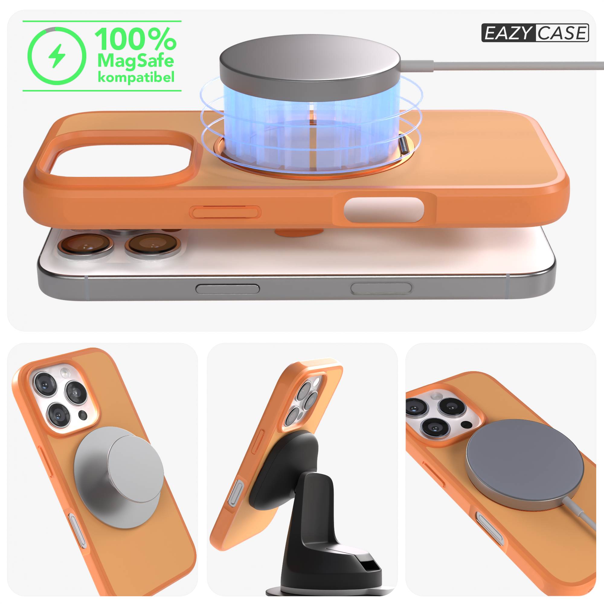 iPhone 16 Pro Bumper Hülle mit drehbarem Ring und MagSafe Funktion 