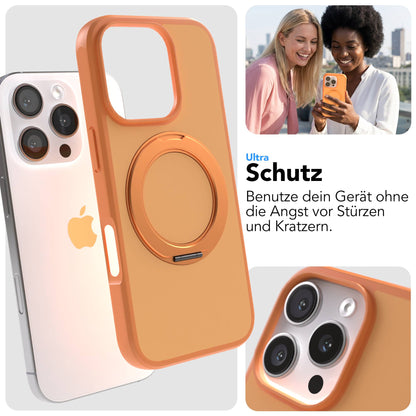 iPhone 16 Pro Bumper Hülle mit drehbarem Ring und MagSafe Funktion 