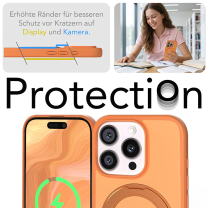 iPhone 16 Pro Bumper Hülle mit drehbarem Ring und MagSafe Funktion 