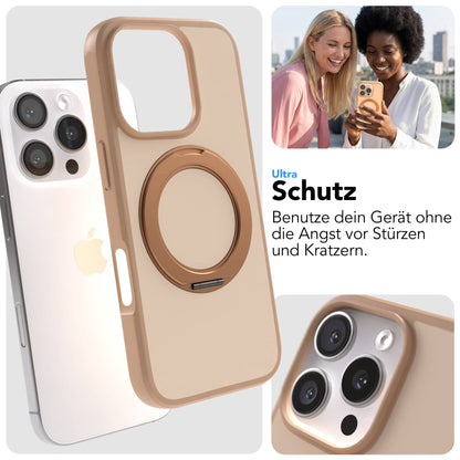 iPhone 16 Pro Bumper Hülle mit drehbarem Ring und MagSafe Funktion 