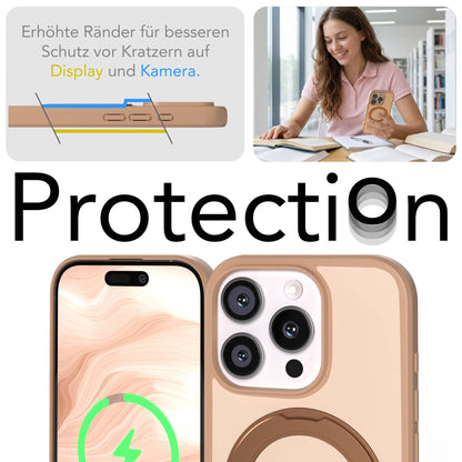 iPhone 16 Pro Bumper Hülle mit drehbarem Ring und MagSafe Funktion 