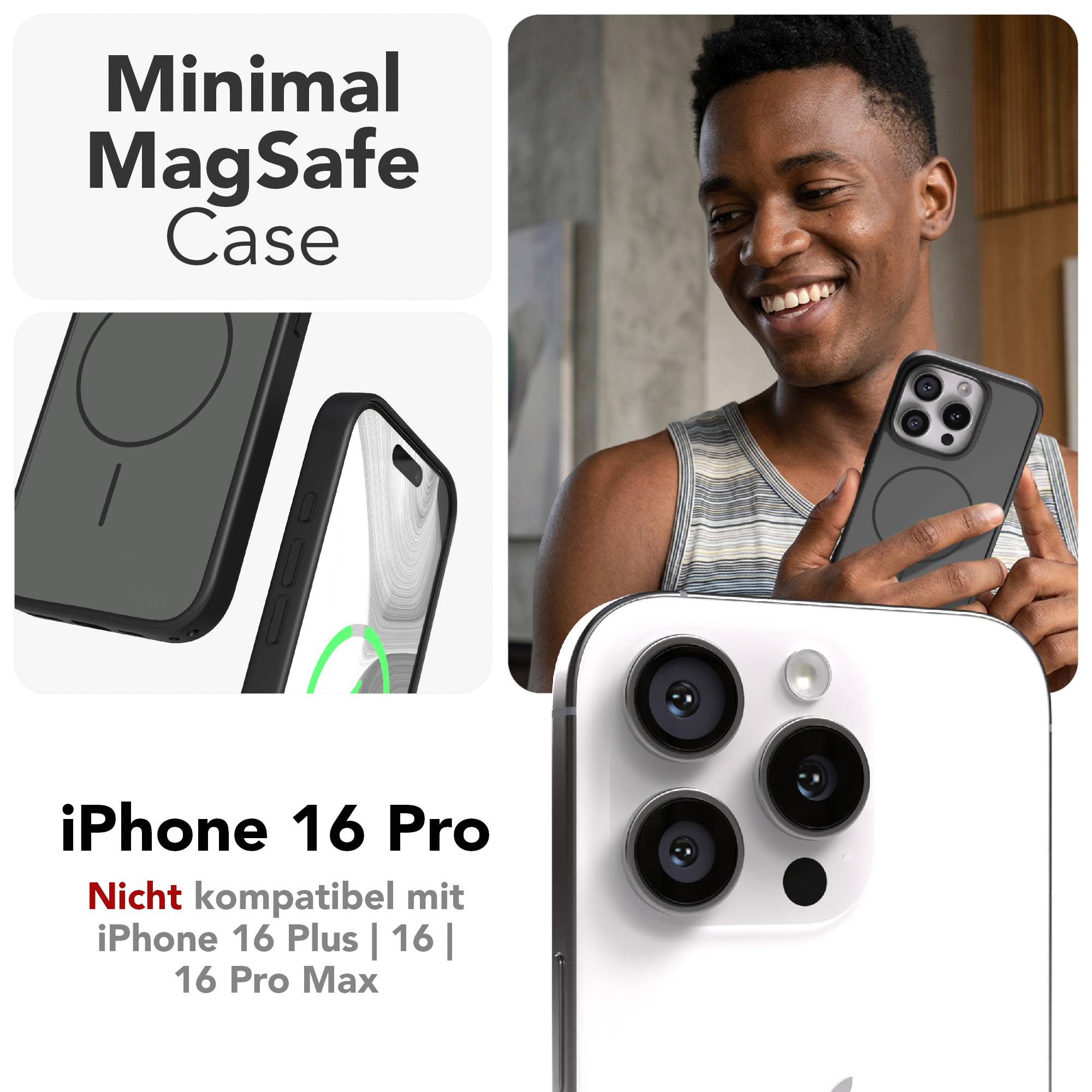 iPhone 16 Pro Bumper Hülle mit MagSafe von EAZY CASE 