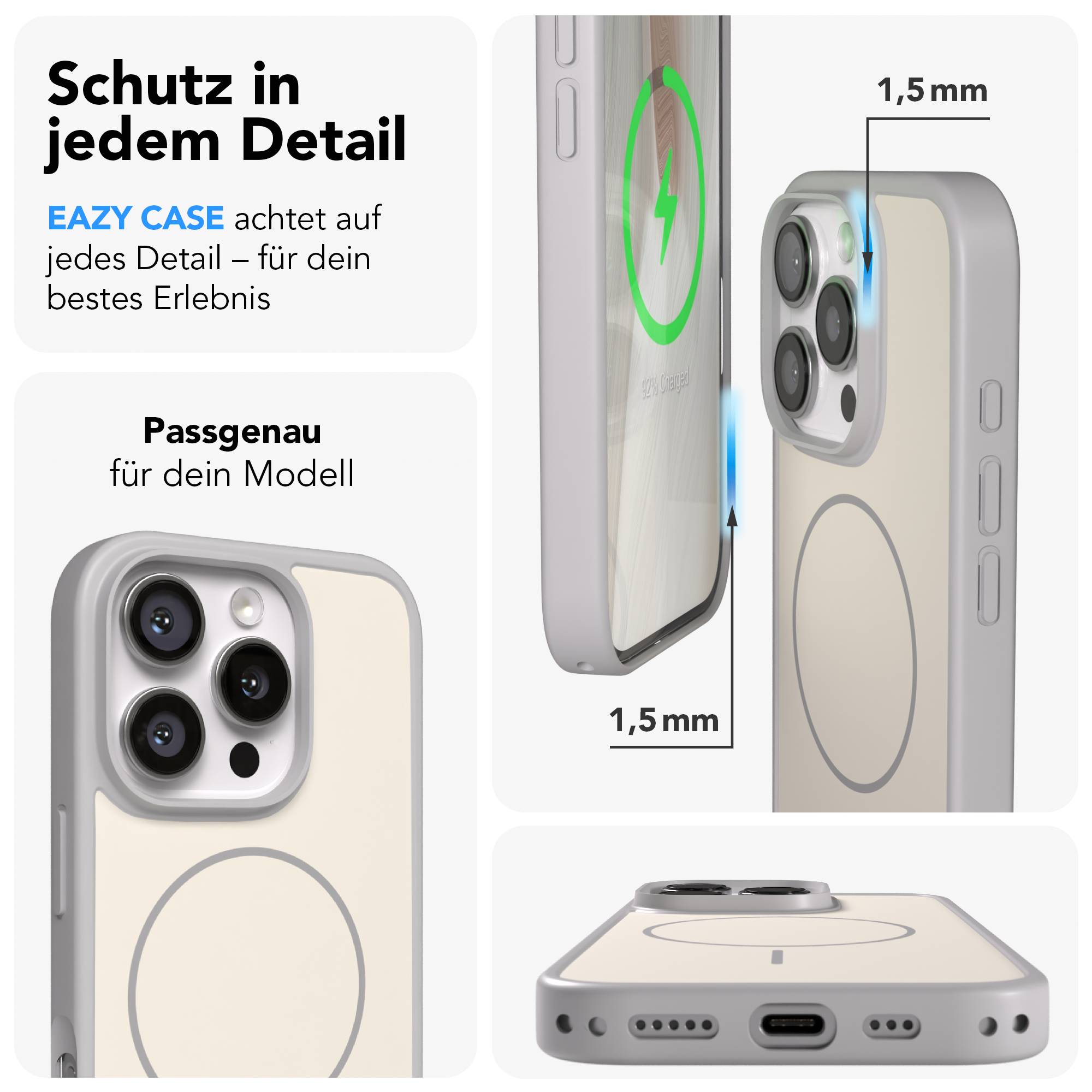 iPhone 16 Pro Bumper Hülle mit MagSafe von EAZY CASE 