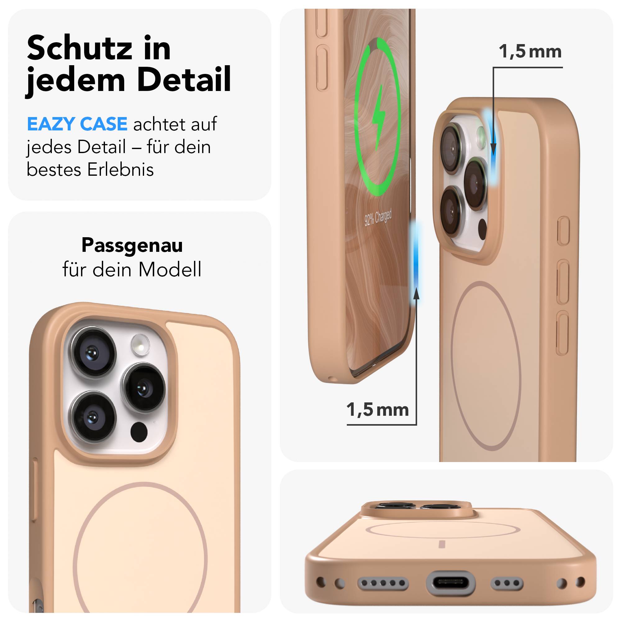 iPhone 16 Pro Bumper Hülle mit MagSafe von EAZY CASE 
