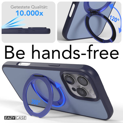 iPhone 16 Pro Max Bumper Hülle mit drehbarem Ring und MagSafe Funktion 