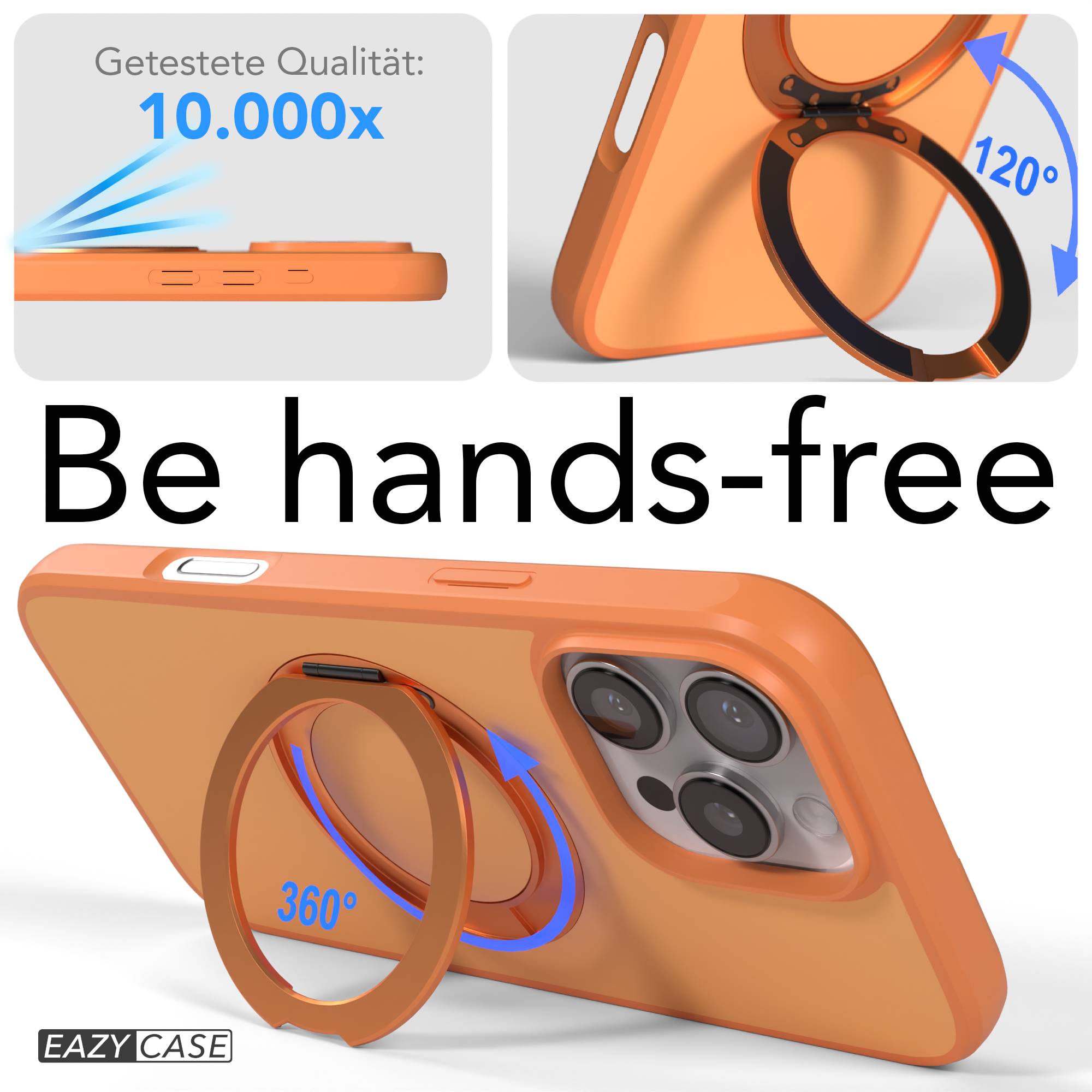 iPhone 16 Pro Max Bumper Hülle mit drehbarem Ring und MagSafe Funktion 