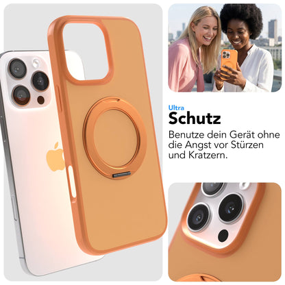 iPhone 16 Pro Max Bumper Hülle mit drehbarem Ring und MagSafe Funktion 