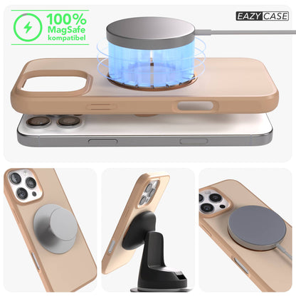 iPhone 16 Pro Max Bumper Hülle mit drehbarem Ring und MagSafe Funktion 