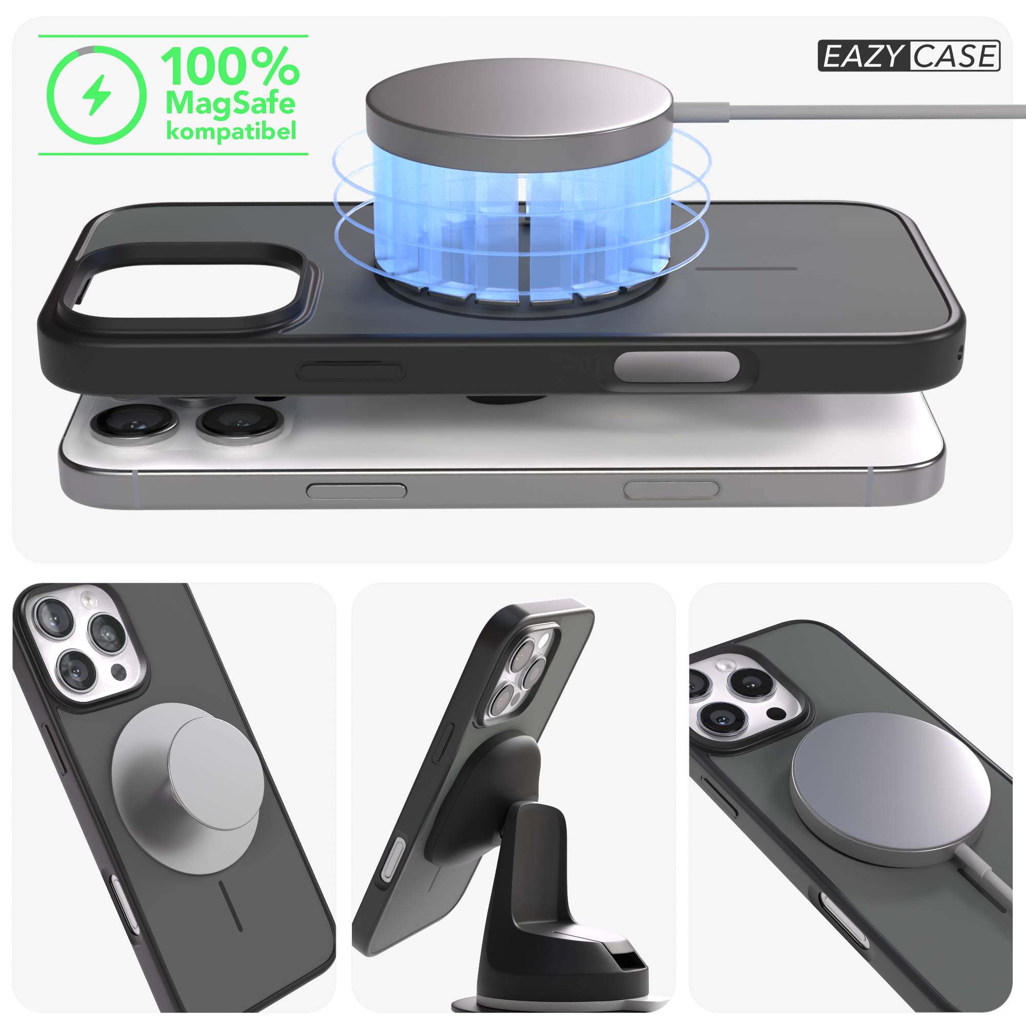 iPhone 16 Pro Max Bumper Hülle mit MagSafe Magnetring 