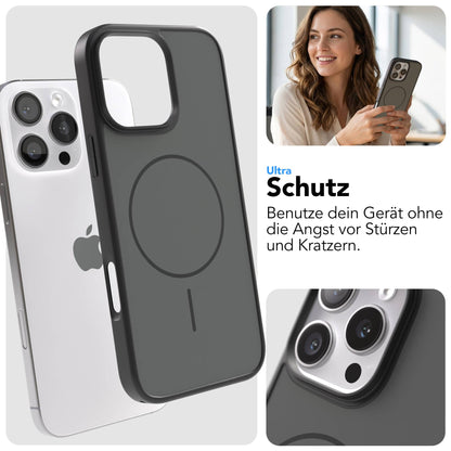 iPhone 16 Pro Max Bumper Hülle mit MagSafe Magnetring 