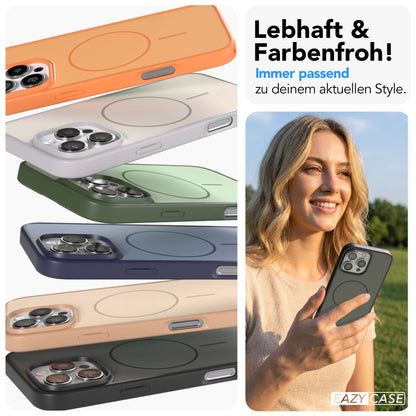 iPhone 16 Pro Max Bumper Hülle mit MagSafe Magnetring 