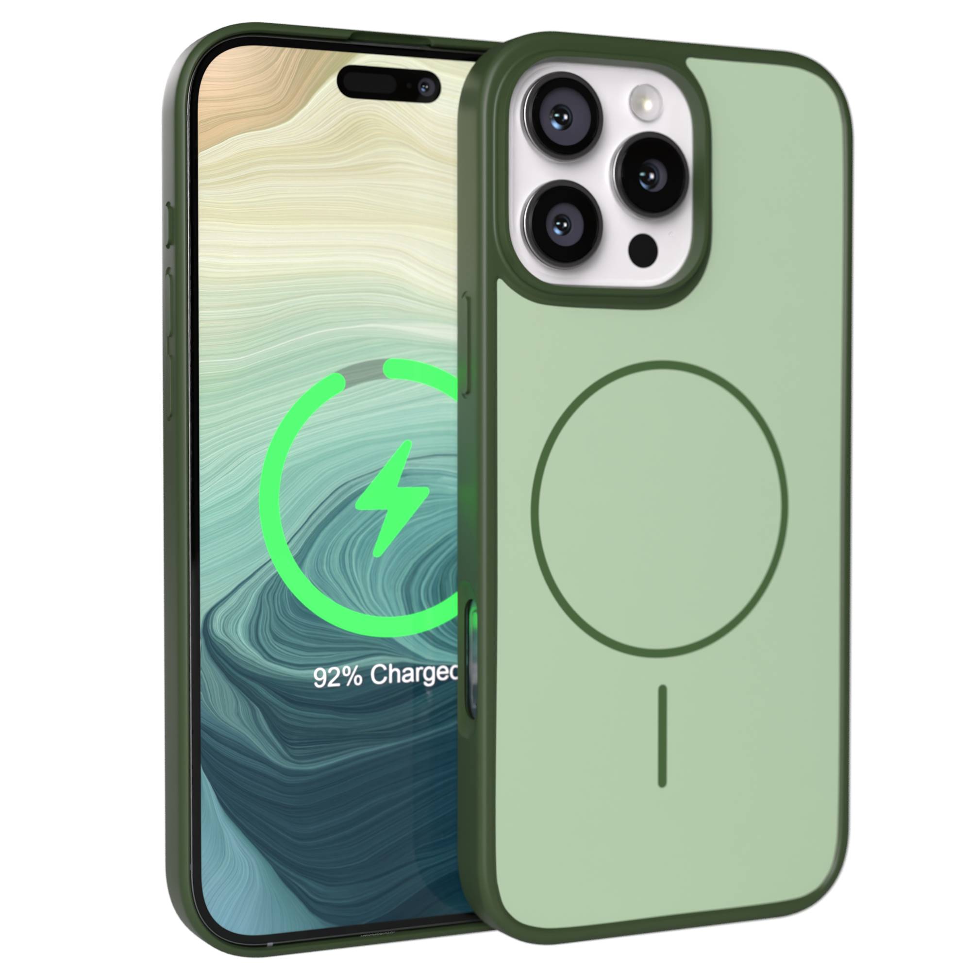 iPhone 16 Pro Max Bumper Hülle mit MagSafe Magnetring 
