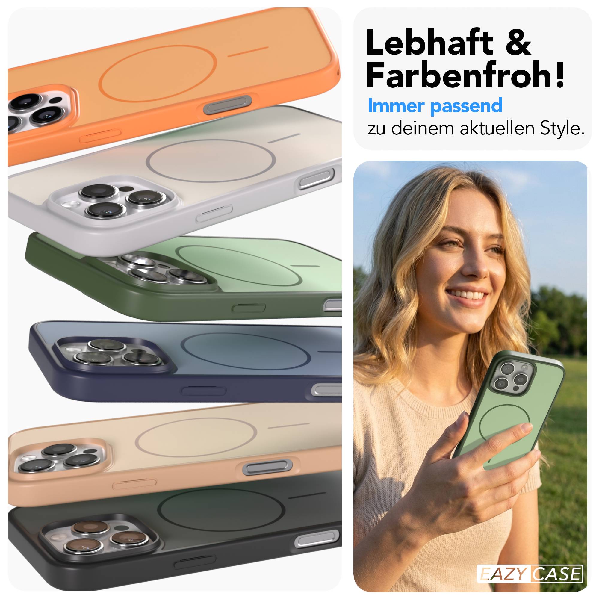 iPhone 16 Pro Max Bumper Hülle mit MagSafe Magnetring 
