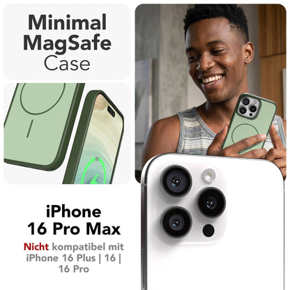 iPhone 16 Pro Max Bumper Hülle mit MagSafe Magnetring 