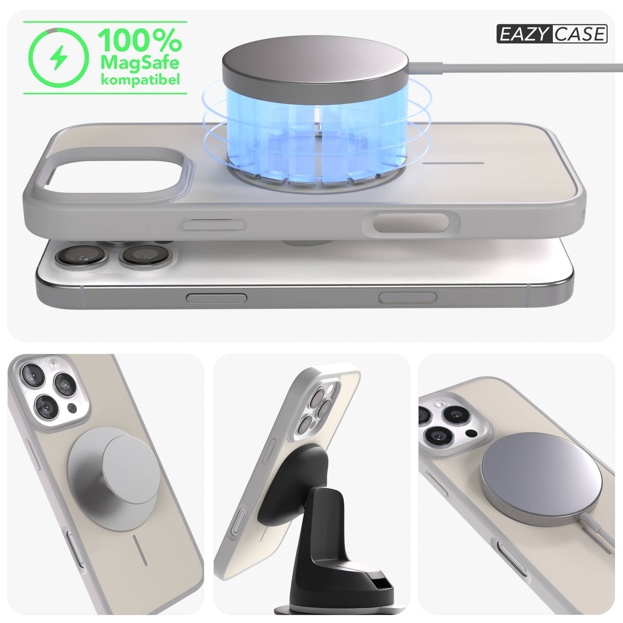 iPhone 16 Pro Max Bumper Hülle mit MagSafe Magnetring 