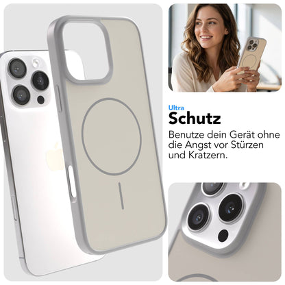 iPhone 16 Pro Max Bumper Hülle mit MagSafe Magnetring 