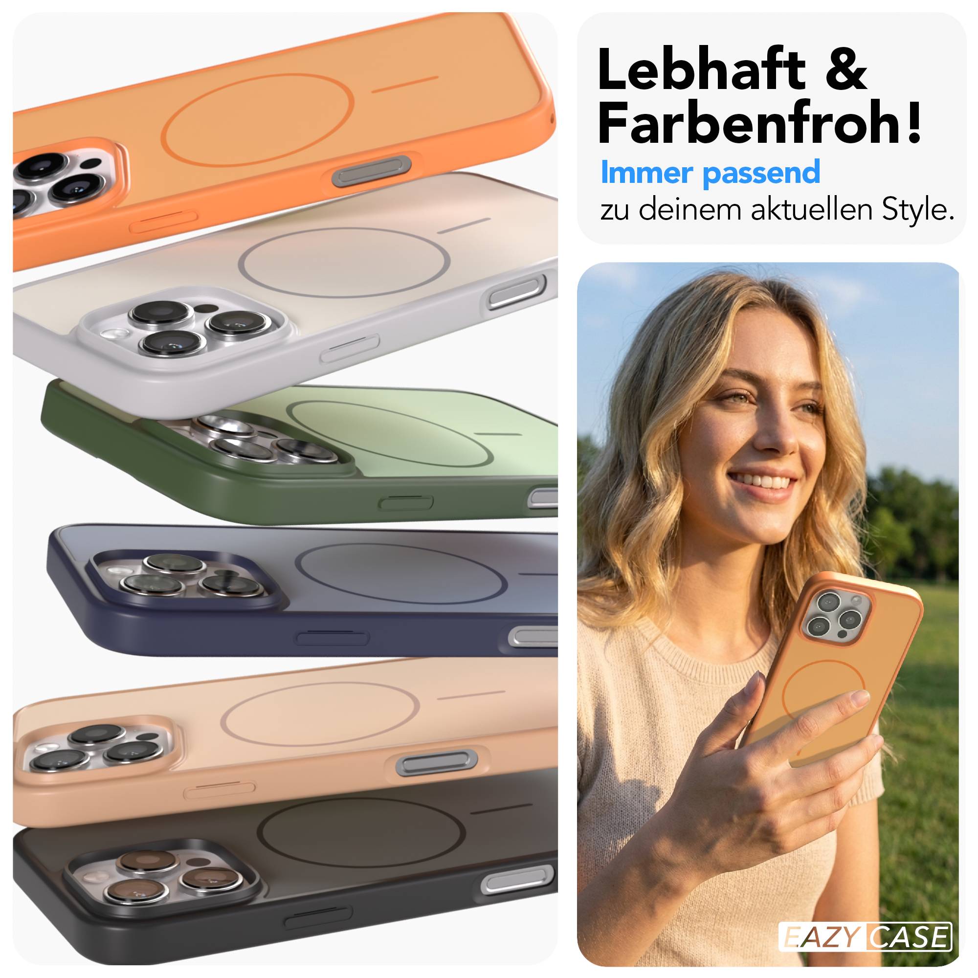 iPhone 16 Pro Max Bumper Hülle mit MagSafe Magnetring 