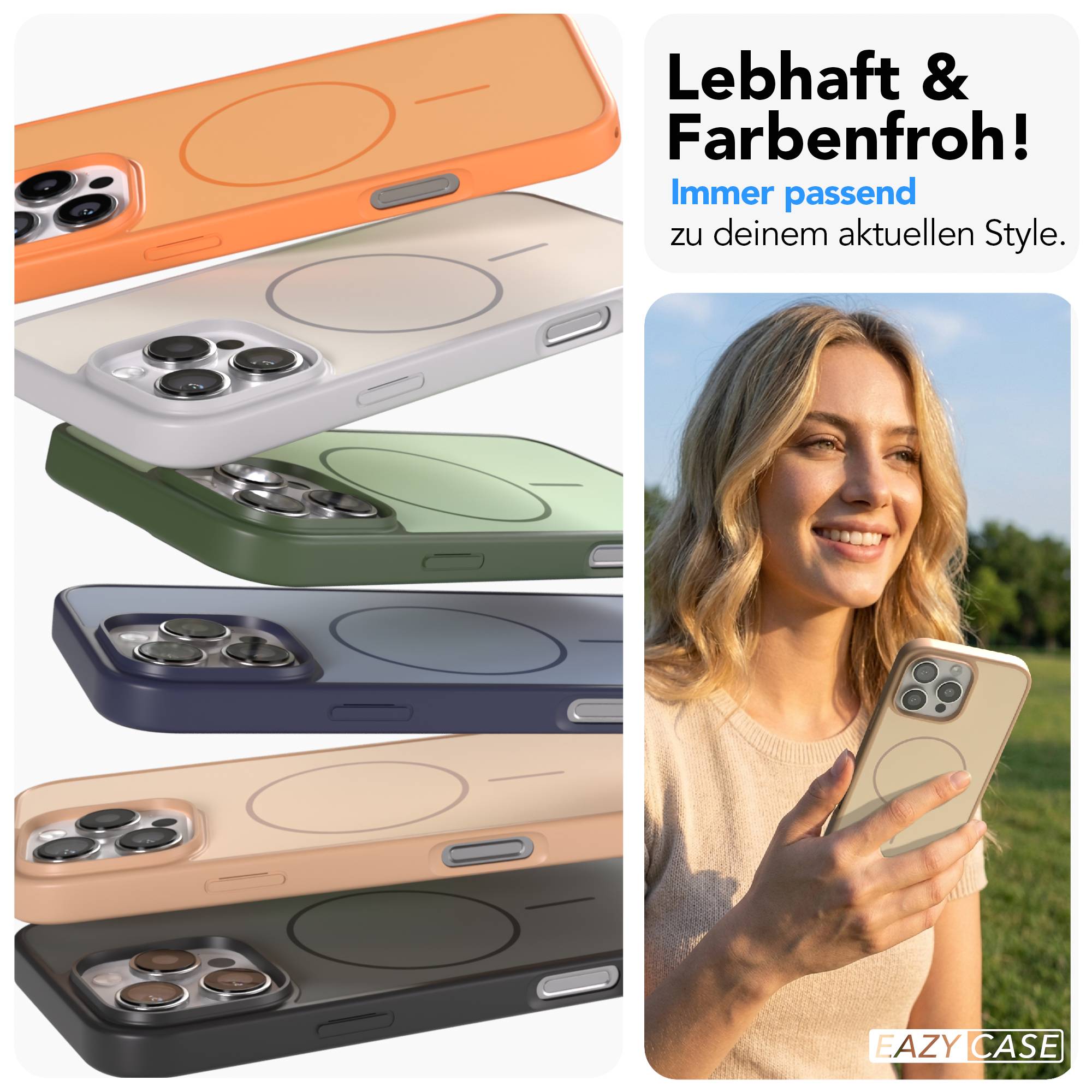 iPhone 16 Pro Max Bumper Hülle mit MagSafe Magnetring 
