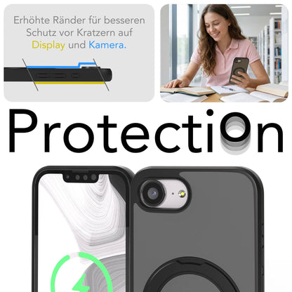 iPhone 16e Bumper Hülle mit drehbarem Ring und MagSafe Funktion 
