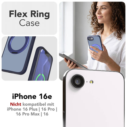 iPhone 16e Bumper Hülle mit drehbarem Ring und MagSafe Funktion 