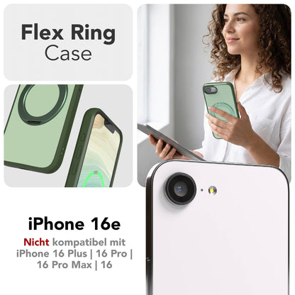 iPhone 16e Bumper Hülle mit drehbarem Ring und MagSafe Funktion 